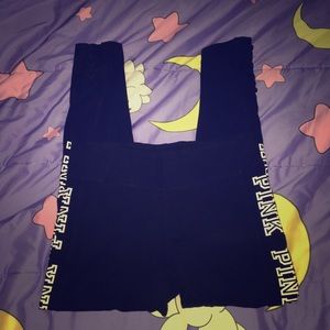 Vs Pink lace up ankle yoga leggings